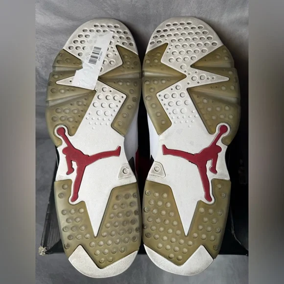 Air Jordan 6 Carmine Rare Retro White RedHigh